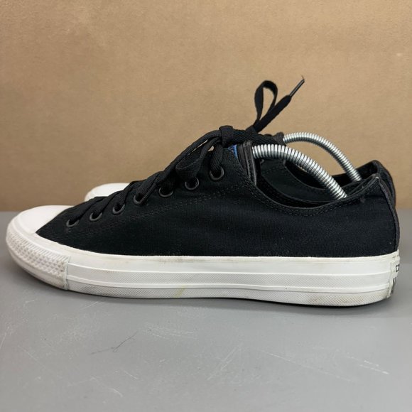 Converse Chuck Taylor All Star Unisex Black Low Top Shoes Mens 11 Womens 13 - Picture 2 of 8